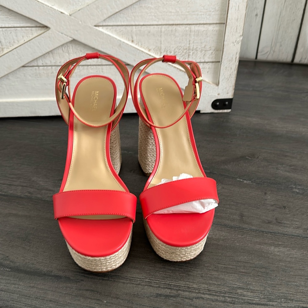 Michael Kors Tan Platform Shoes